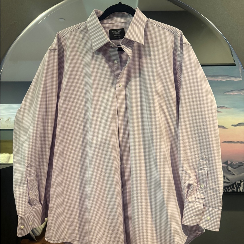 Nordstrom Pink and White Dress Shirts Classic Business Attire